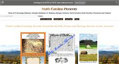 Desktop Screenshot of northcarolinapioneers.com